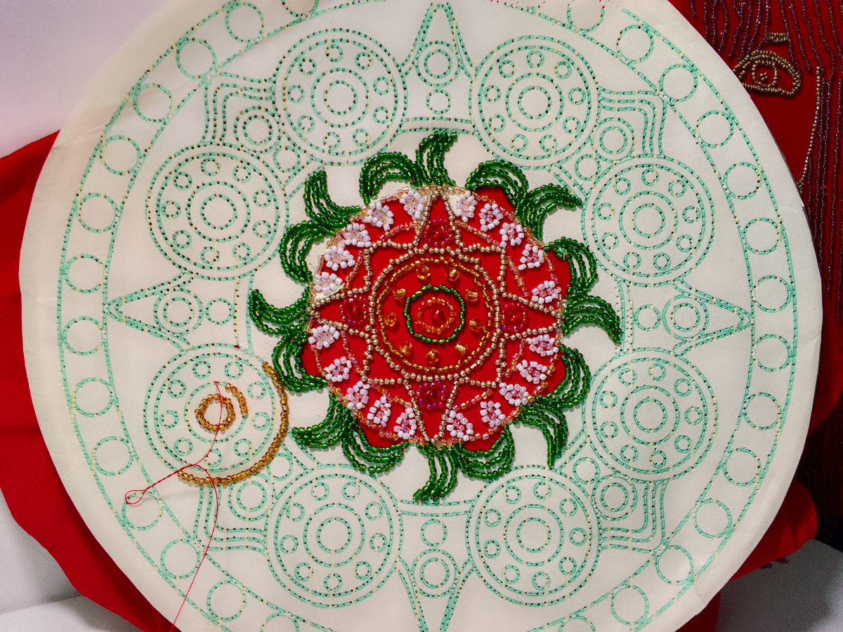 моя начатая мандала на финансовое благополучие