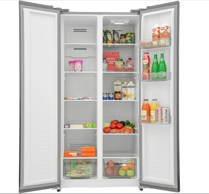 Хотя полки под питье все равно почему-то располагаются только справа.