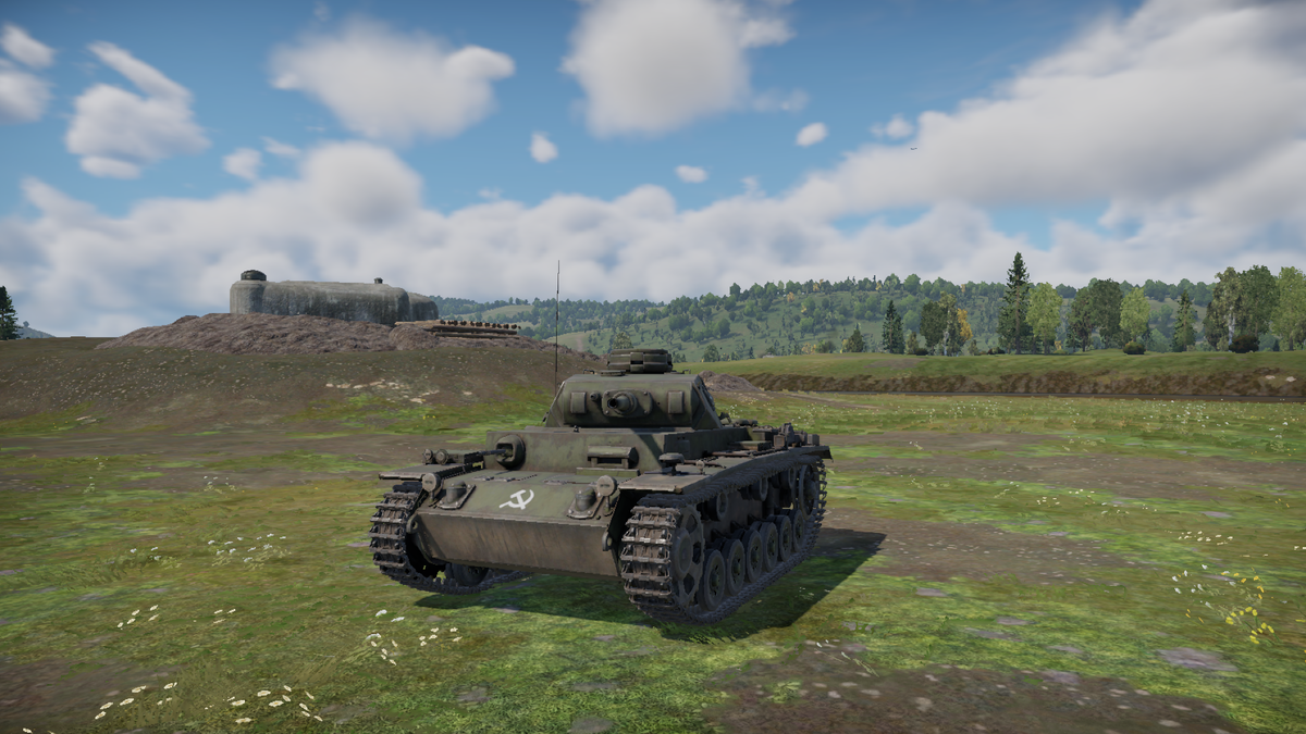  Советский T-III на пробном выезде