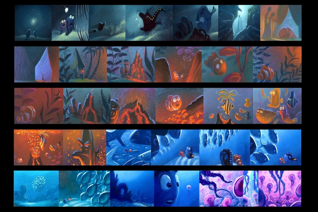 Colour Script в "Поисках Немо" (Finding Nemo (2003))