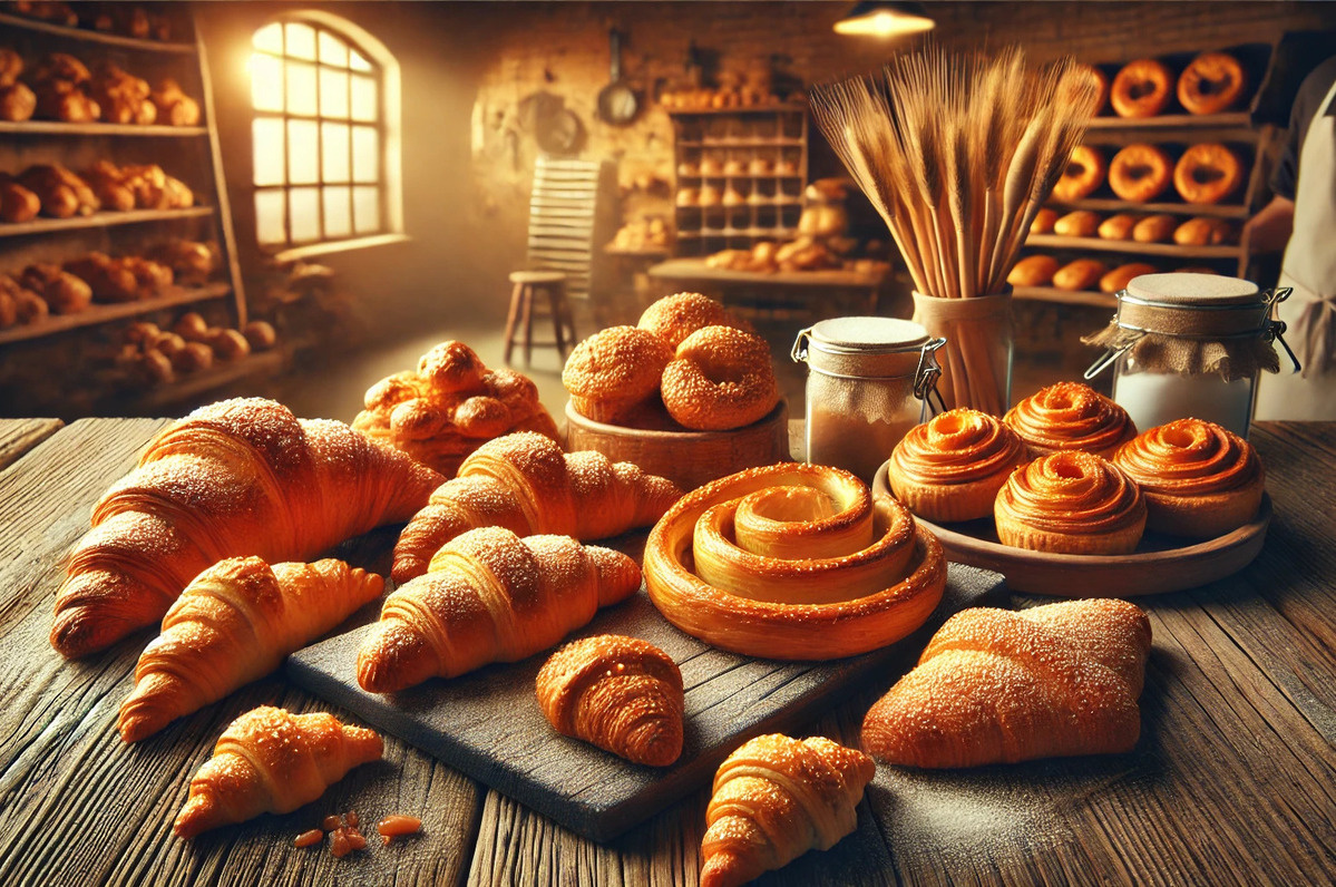 Из нежного и воздушного слоеного теста делают самую разную выпечку — но всегда вкусную. Источник: нейросеть📷
