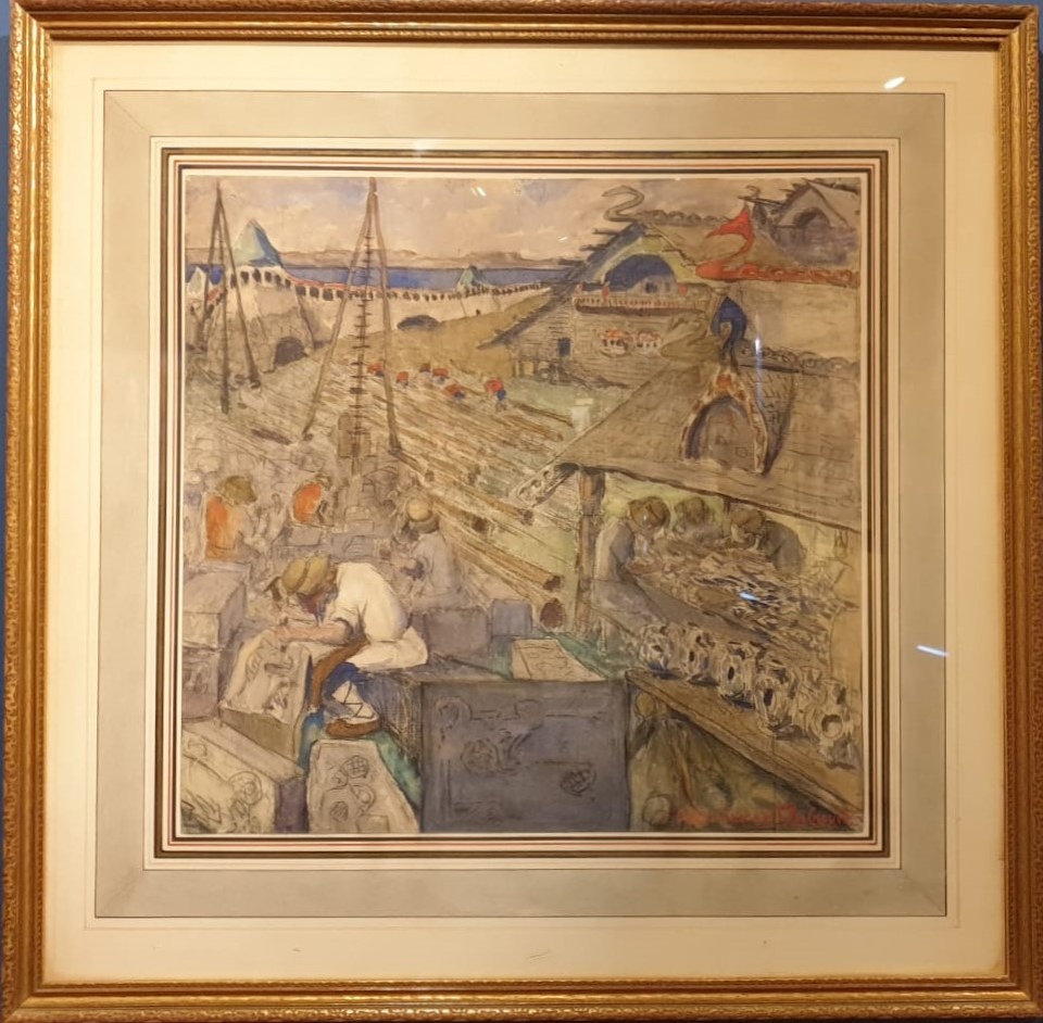 Аполлинарий Васнецов Строительство Москвы 1900-е бумага, акварель, уголь Частная коллекция