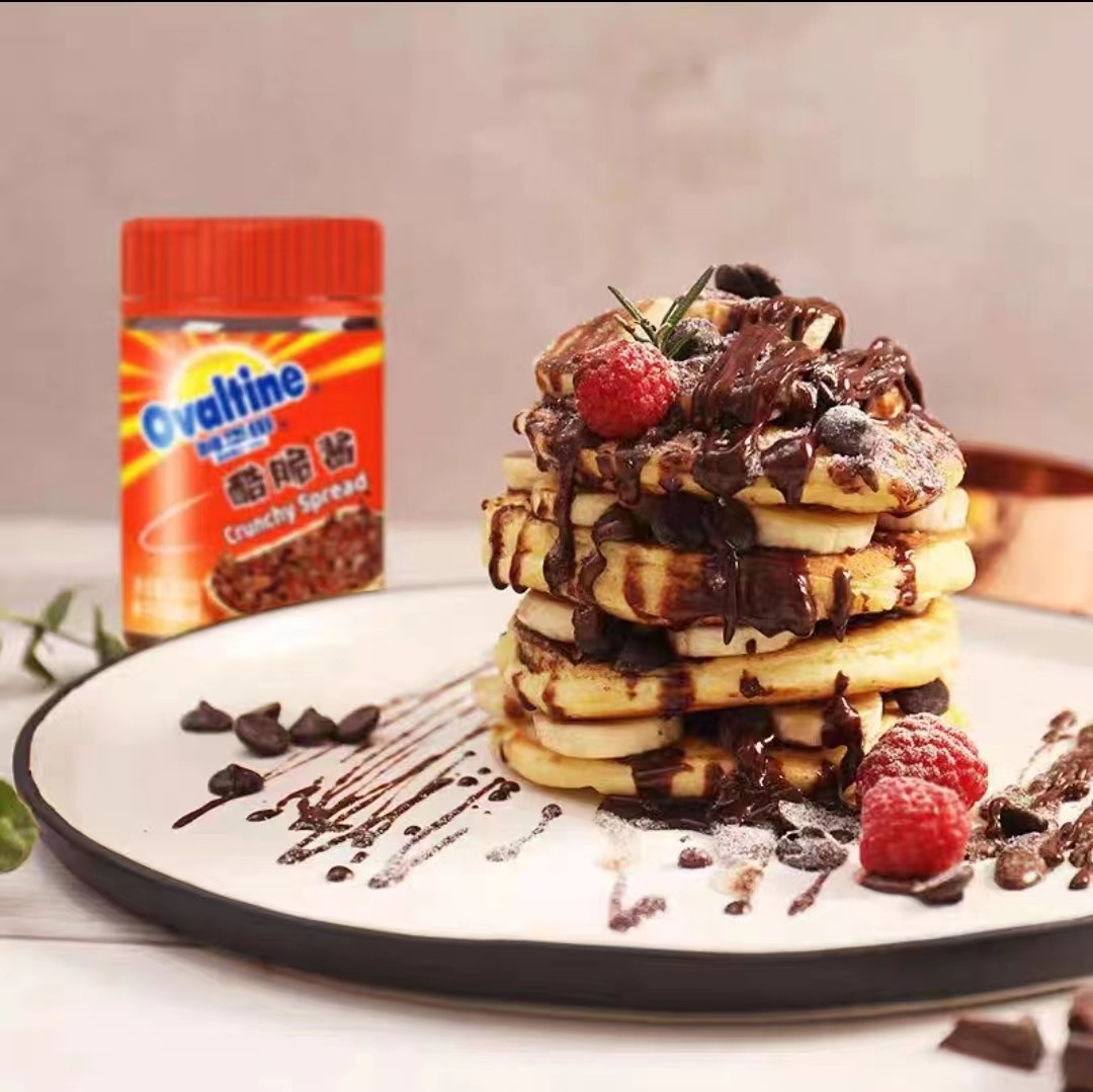 Шоколадно - солодовая паста с хрустящим наполнителем OVALTINE CRUNCHY в формате 200гр