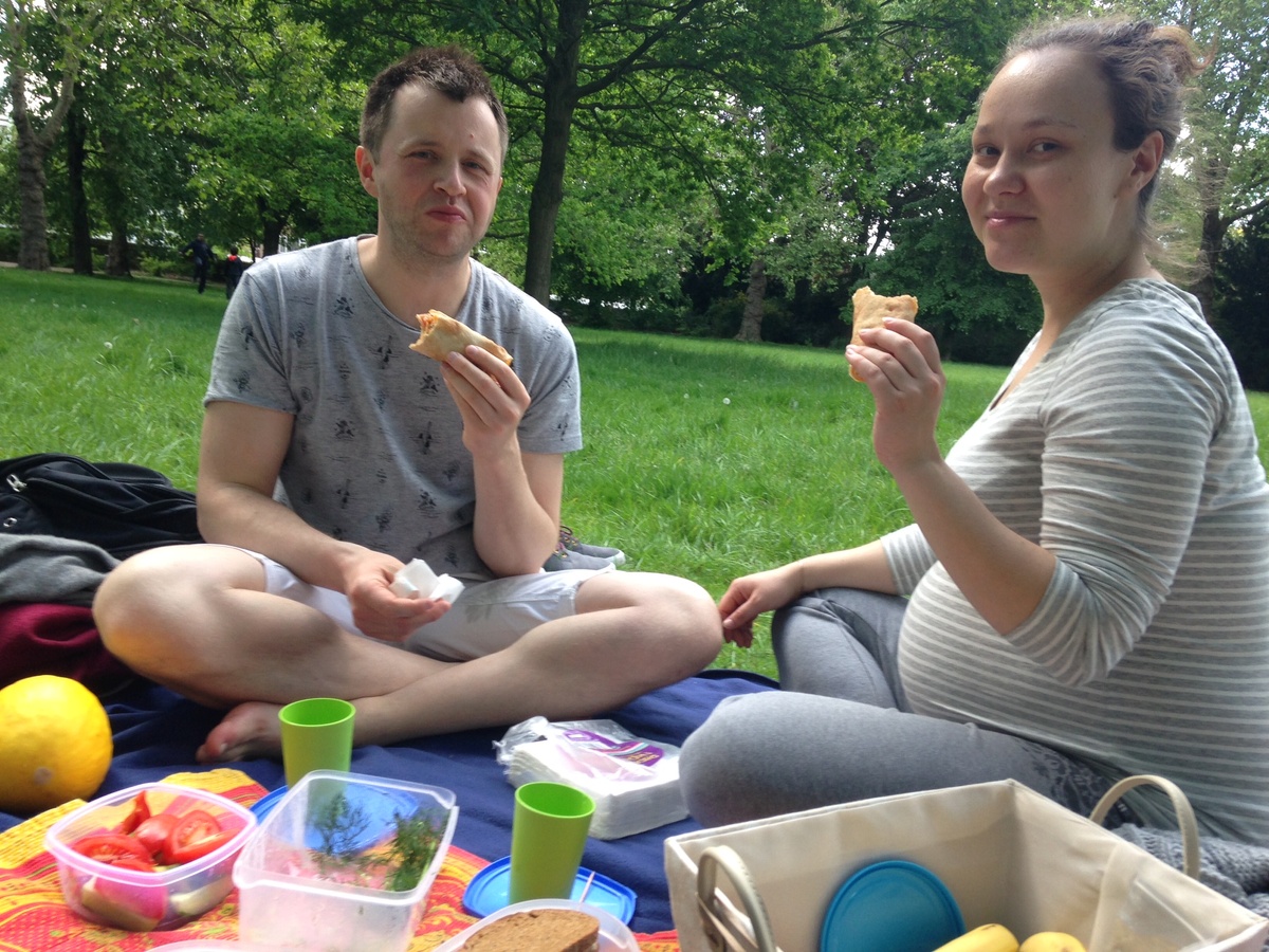 Мои дети на пикнике. Лондон, 2017