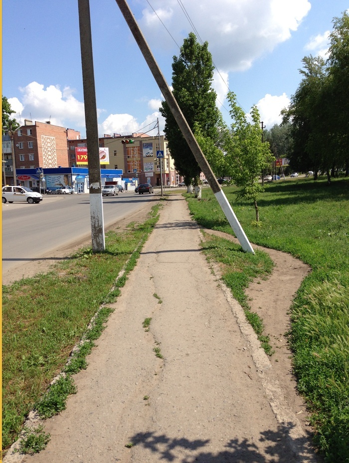 Не правильный тротуар :)