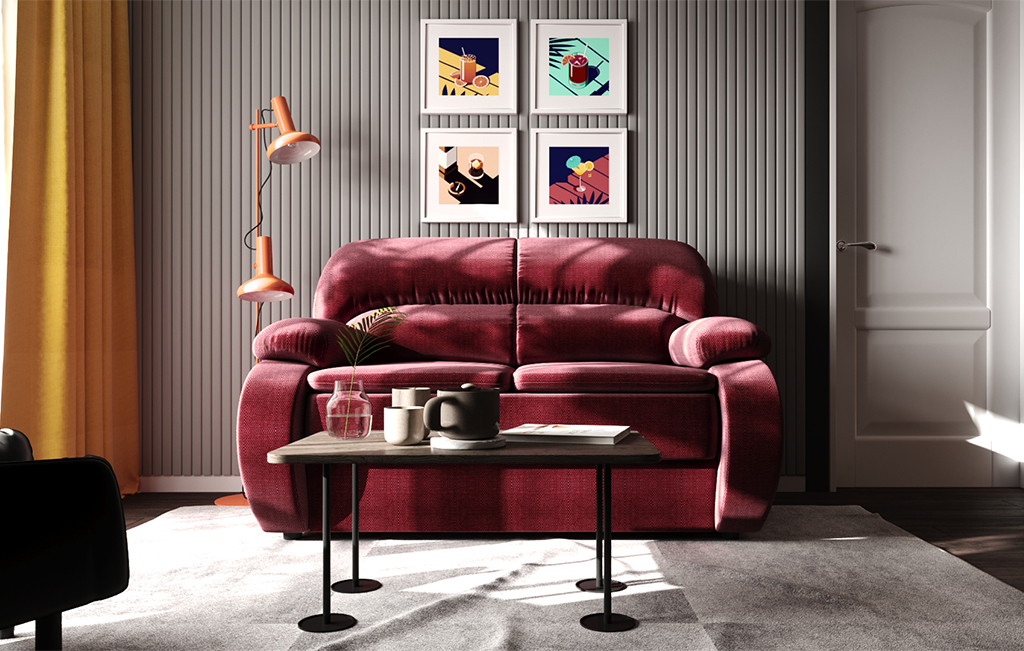 ДИВАН ЭКСКЛЮЗИВ 9 ВИННЫЙ