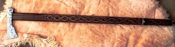 Валашка или бартка, Популярный в Карпатах топорик-трость. Изображение взято из сети.