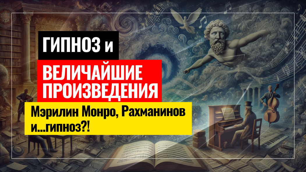 Как гипнотическое состояние способствовало созданию величайших произведений: Мэрилин Монро, Рахманинов и… гипноз?!