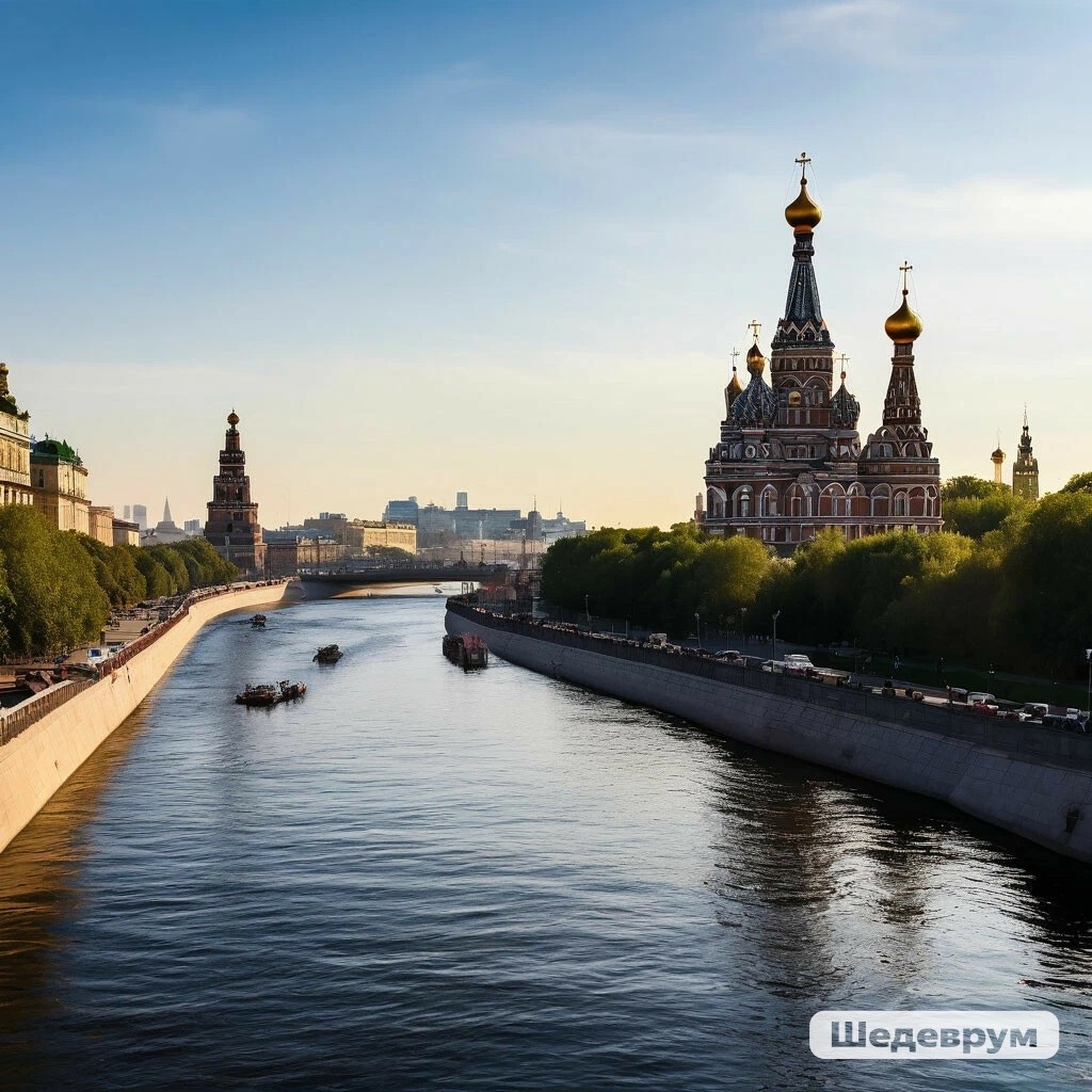 День Москвы-реки /как это видит Шедеврум/