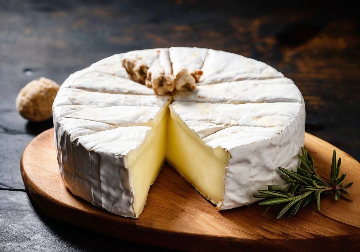 Бри – этот мягкий сыр с кремовой текстурой и тонким вкусом отлично балансирует танинность многих красных вин, таких как Пино Нуар или Мерло.