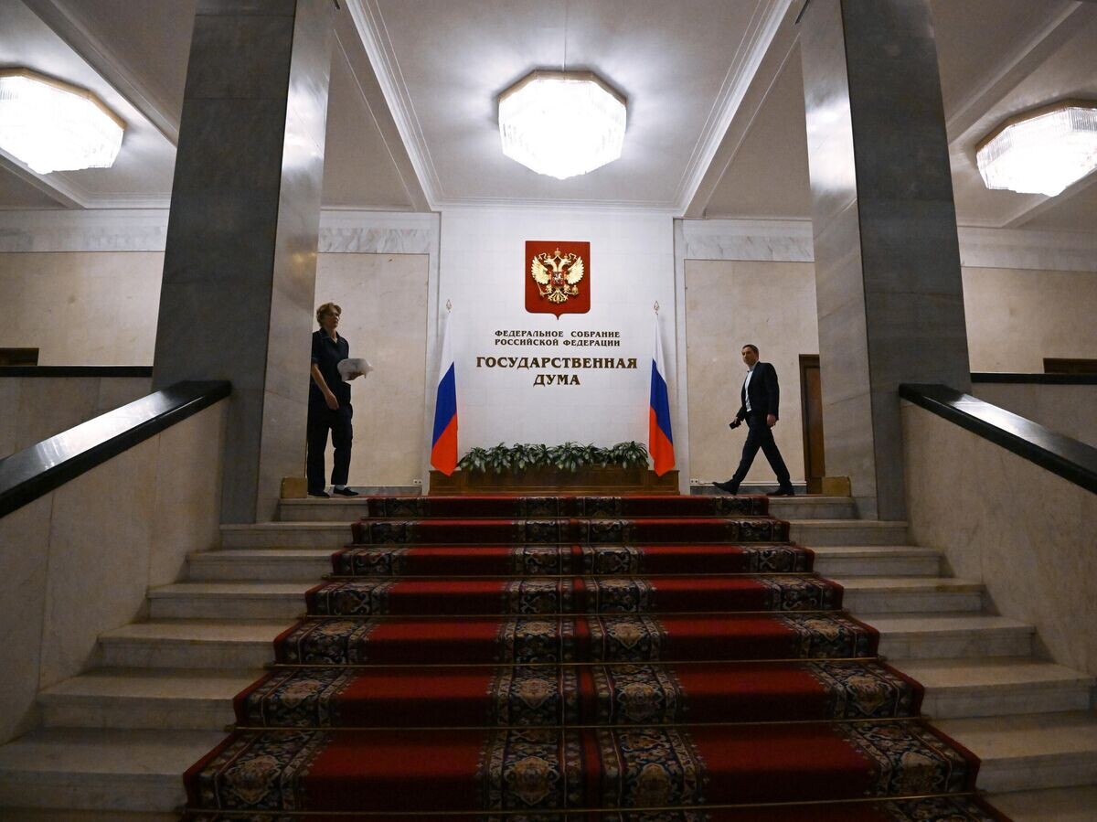    Депутаты перед пленарным заседанием Государственной Думы РФ© РИА Новости / Владимир Федоренко