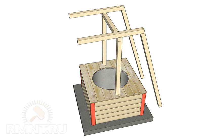 Домик для колодца своими руками — чертёж, размеры