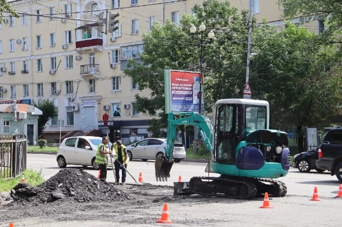    От Яшина до Дикопольцева: в Хабаровске обновляется дорожное полотно