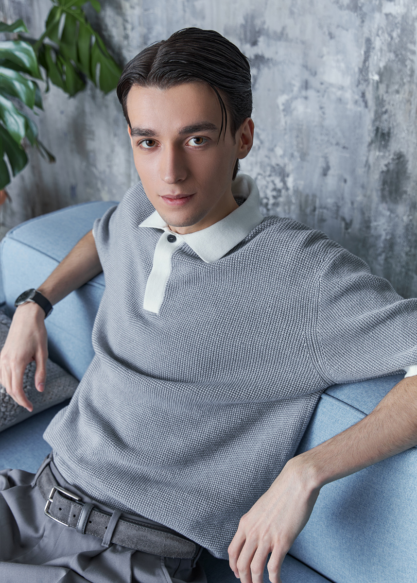 Мужская стрижка  КЕМБРИДЖ в технике DEMETRIUS. Съёмки для журнала DEMETRIUS