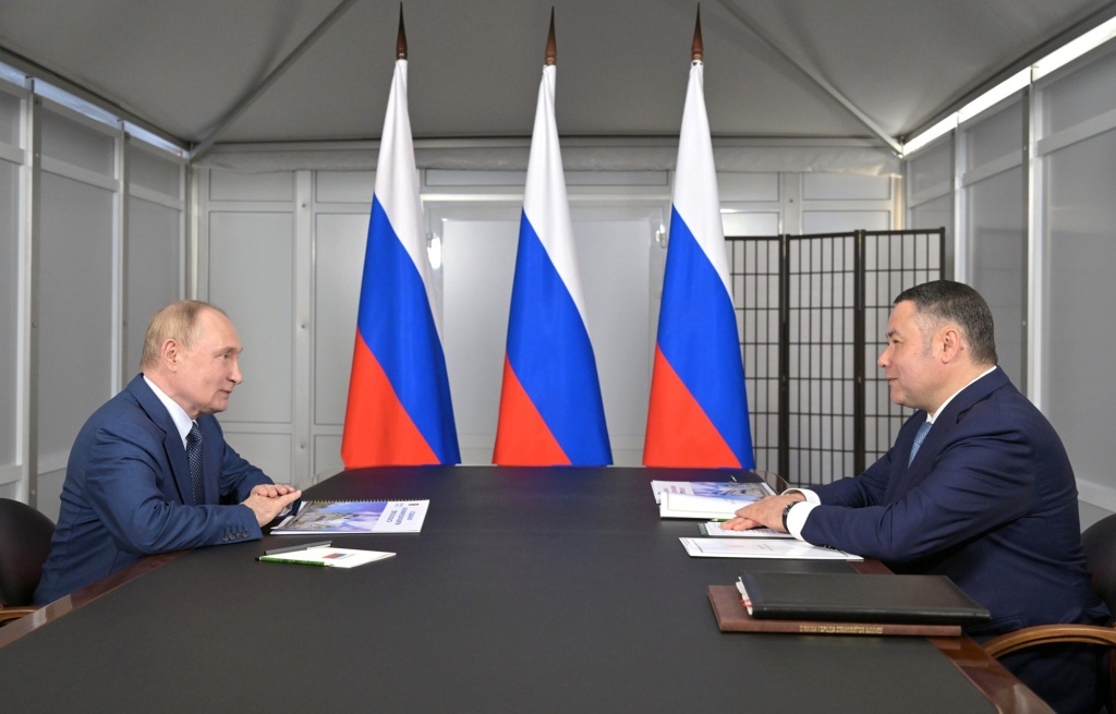 Стали известны подробности встречи Президента РФ с губернатором Тверской области