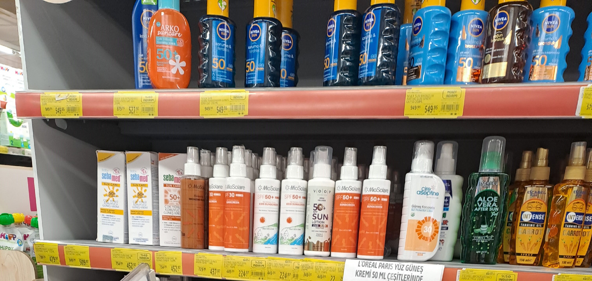 Цены в Мигросе на солнцезащитные средства