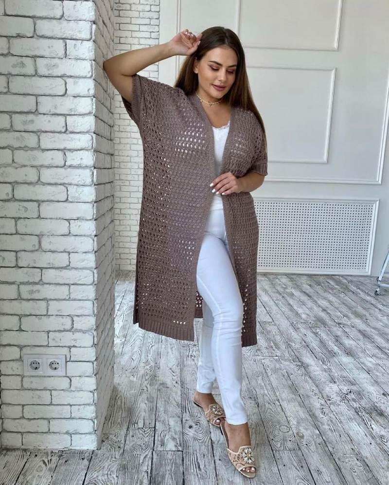 кардиган крючком