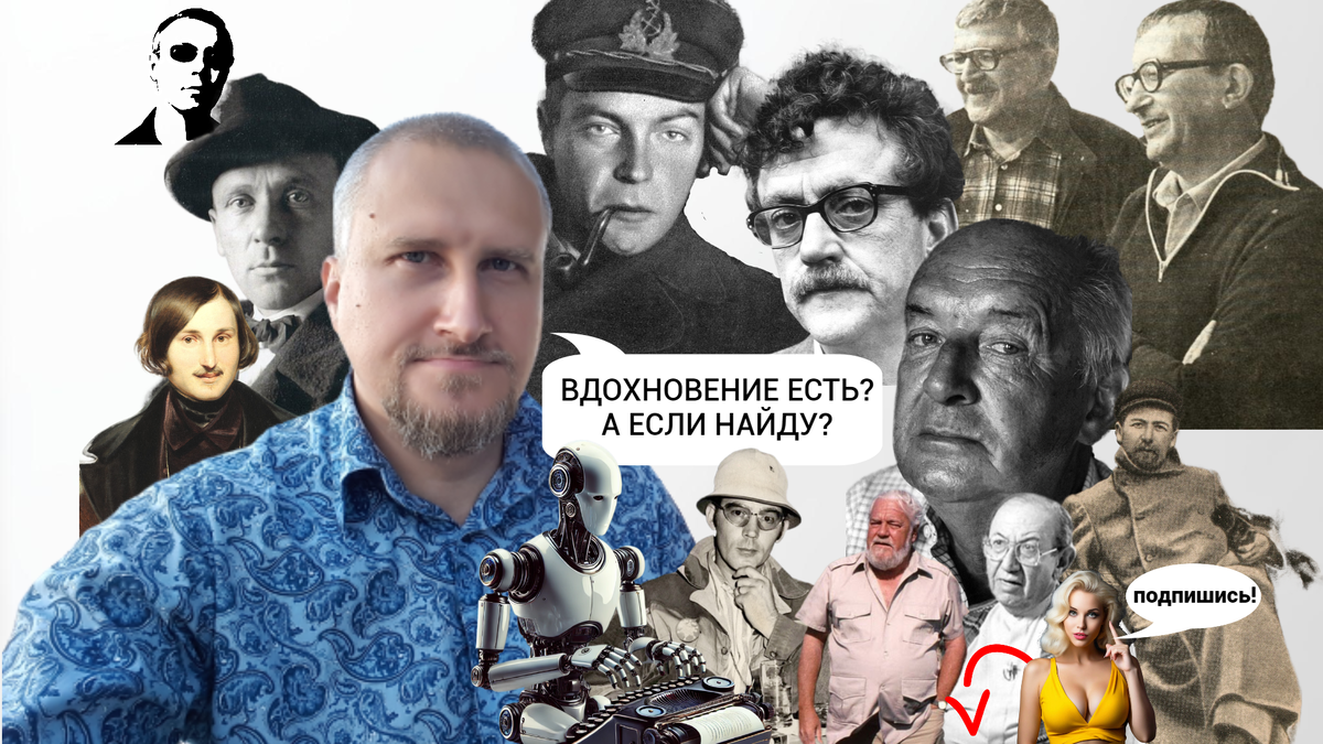 Нейросети и Писатель вдохновляют тебя на творчество