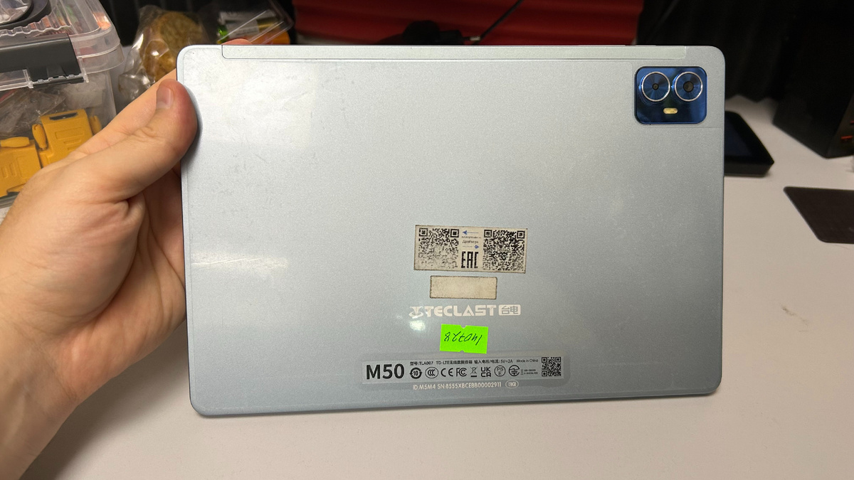 Пример камер в планшетах