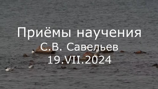 С.В. Савельев. Приёмы научения - [20240719]