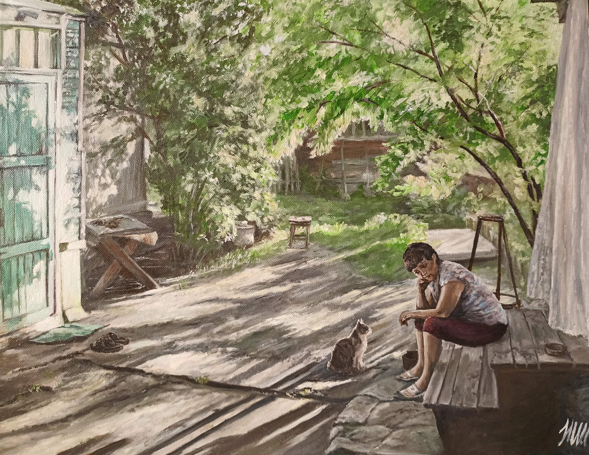 "Вечереет", Н. Швецова, масло/холст, 40*50см
