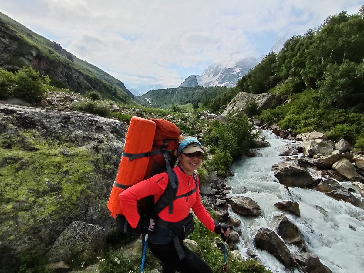 Река Адыл-Су и я. Июль 2024 г.