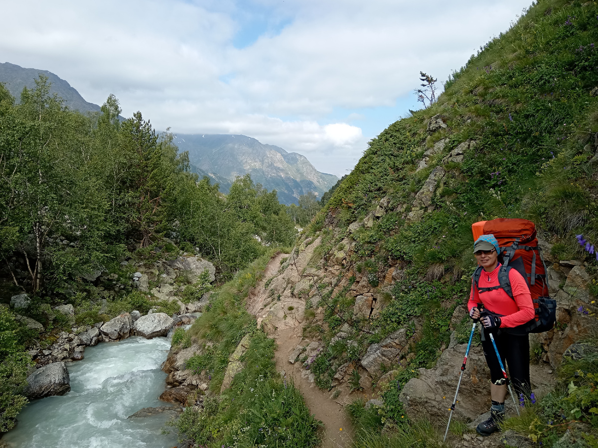 Река Адыл-Су и я. Июль 2024 г.