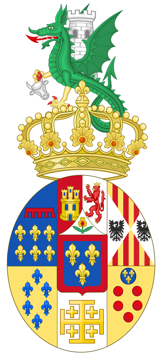Герб Луиджи Бурбона (малый герб Бурбонов обеих Сицилий)