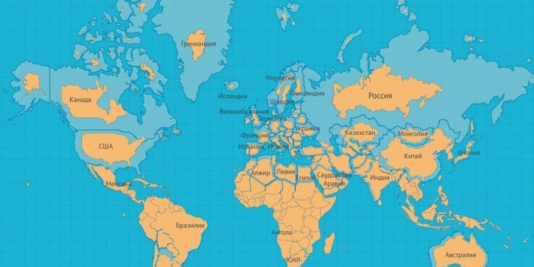 Показываю масштабы мира на 10 картах