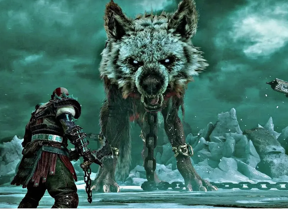 В скандинавской мифологии образ загробной собаки разделился на два: гигантский волк Фенрир, с освобождения которого начнется Рагнарек, как первоначальный вариант, и более позднее добавление под влиянием греко-римской мифической традиции - огромный и свирепый пес Гарм (Garmr), стоящий на страже ворот в Мир мертвых Хельхейм. Обоих чудовищ удерживают цепи, но во время Гибели Богов они разорвут оковы и отправятся вместе с "силами ада" на последнюю битву. В имени Гарм угадывается праиндоевропейская звукоподражательная основа *gher- (рычать) - возможно, одно из самых первых наименований Canis lupus и Canis familiaris в человеческом языке. На картинке - гигантский волк / собака Гарм в игре "God of War: Ragnarök". 