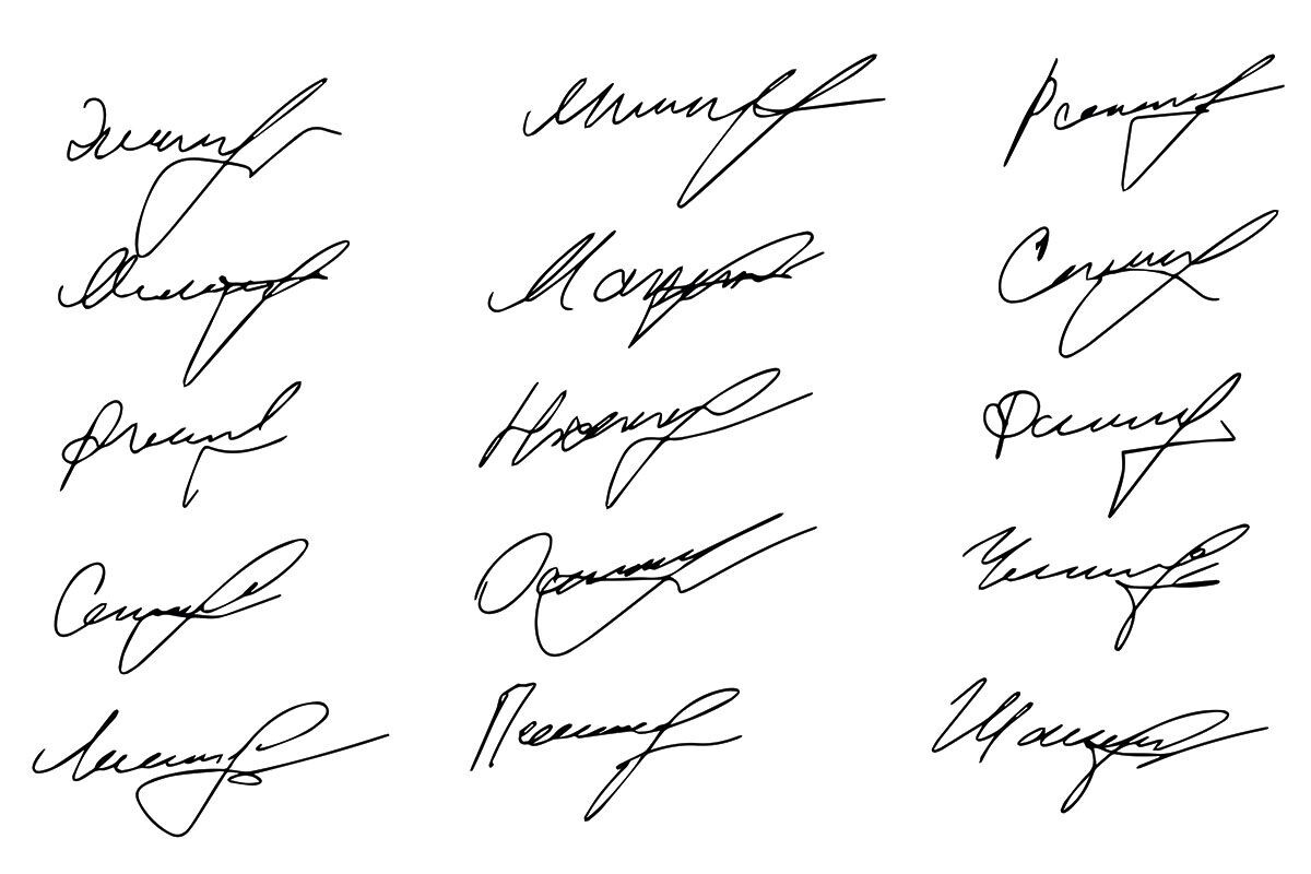 Росчерк должен передавать ваш индивидуальный стиль. Источник: Shutterstock📷
