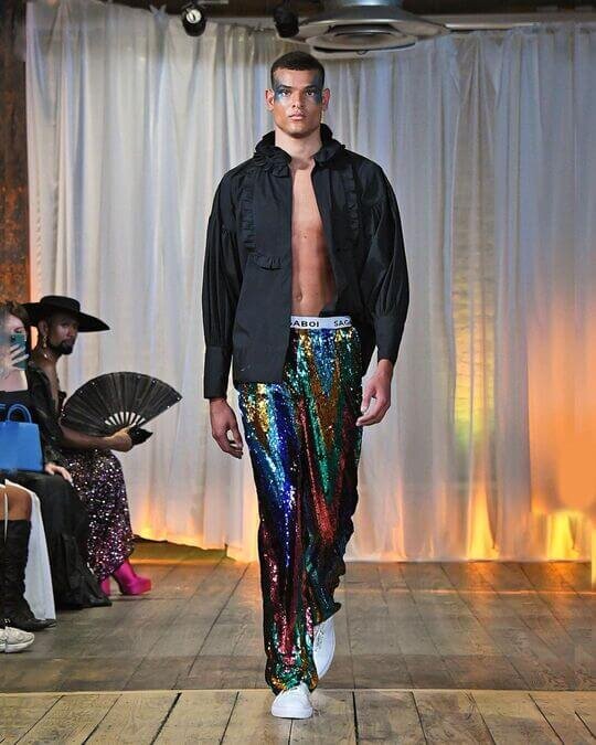 Sagaboi блестящие штаны