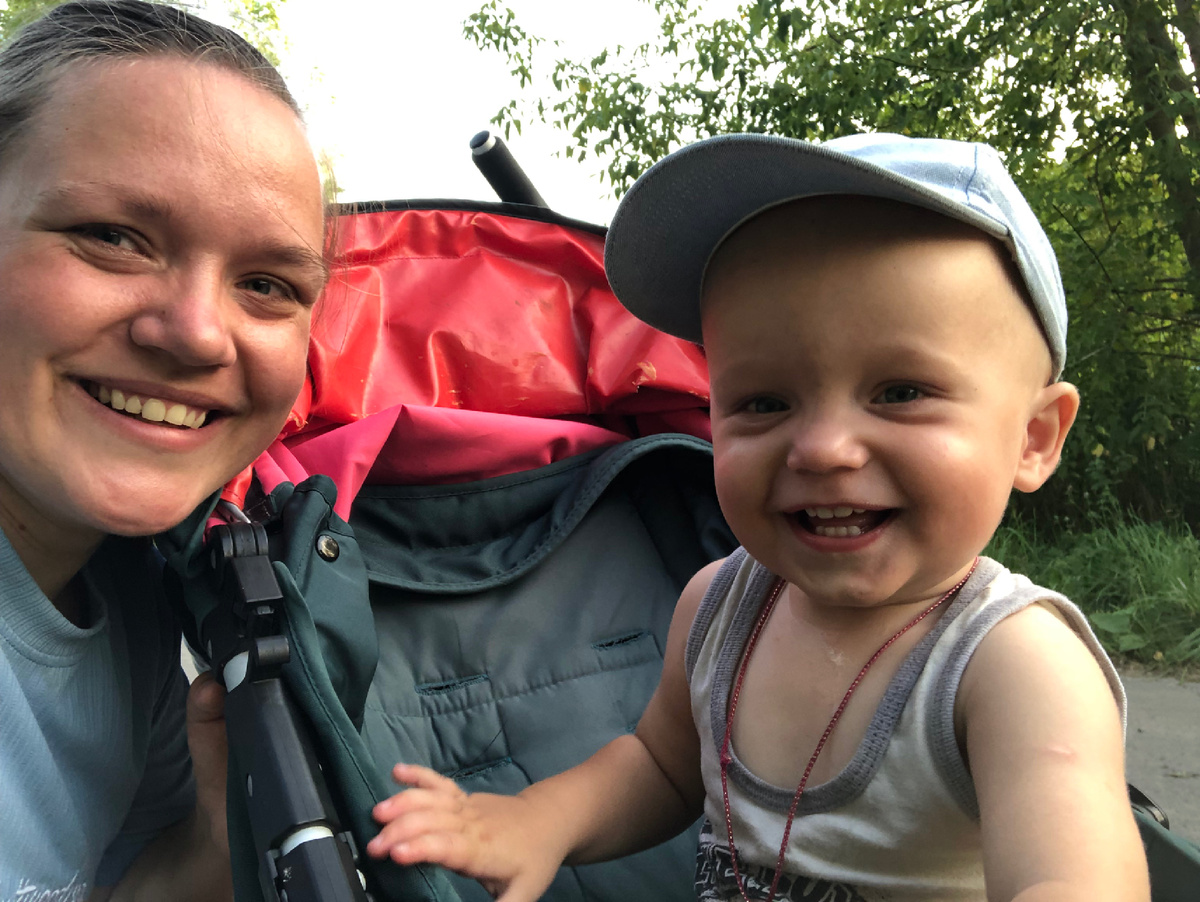 Я с сынок Сережа