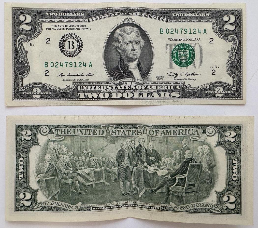 «РБК Инвестиции»📷Актуальный дизайн купюры номиналом $2