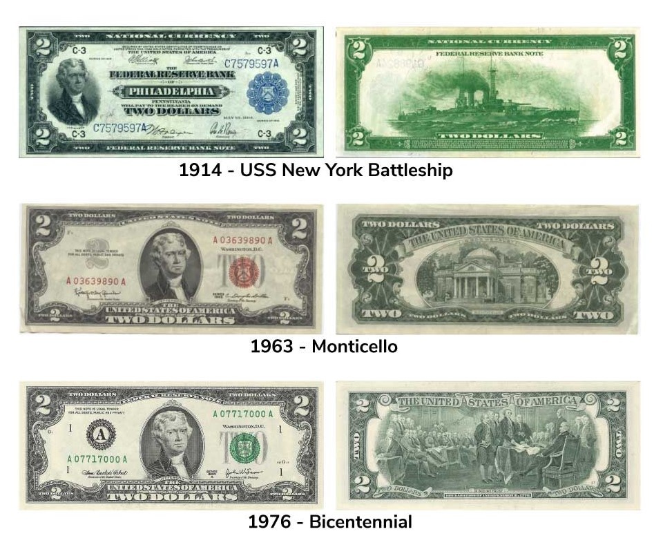 www.cnbstl.com📷Купюры номиналом $2 старого образца