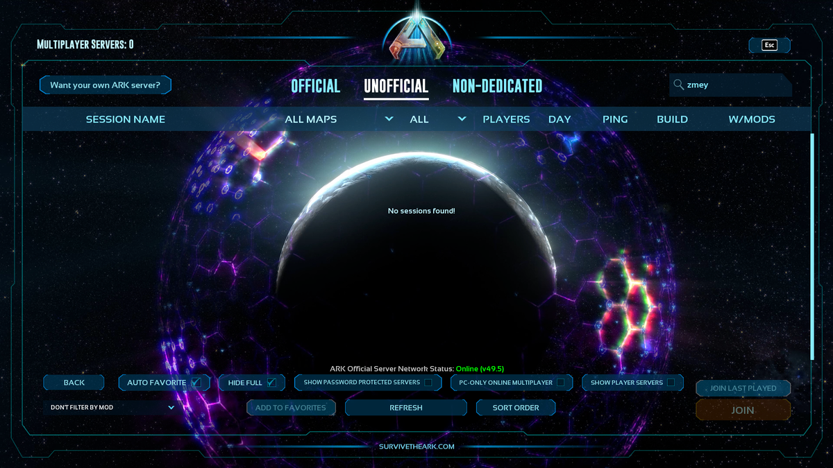 Серверов нет в поиске.