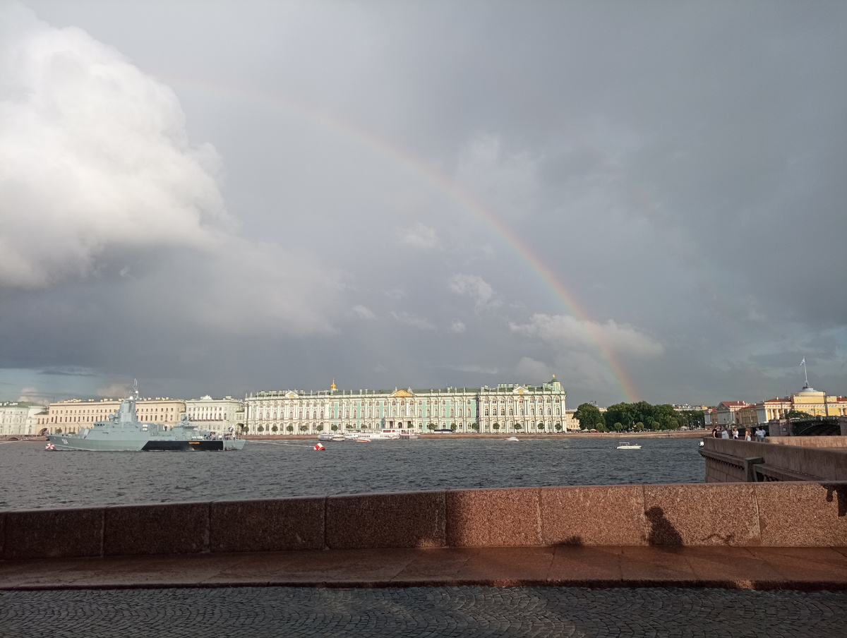 Вчерашний день прошел под девизом "дожди и радуги"