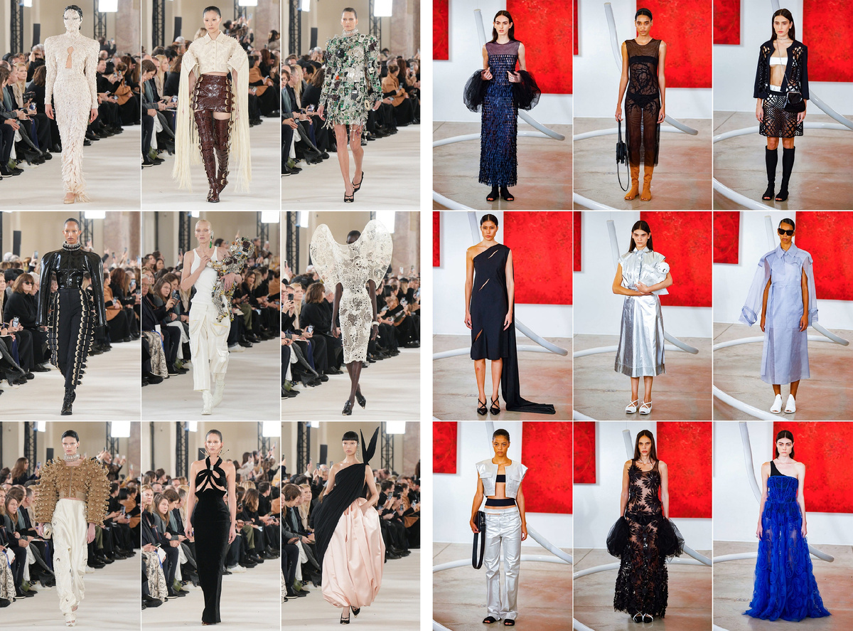 SCHIAPARELLI ВЕСНА-ЛЕТО 2024 HAUTE COUTURE и GLORIA COELHO ВЕСНА-ЛЕТО 2025