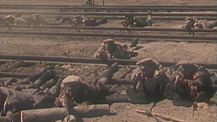 Бой на станции Выселки. Кадр из х/ф «Хождение по мукам» 1977г.