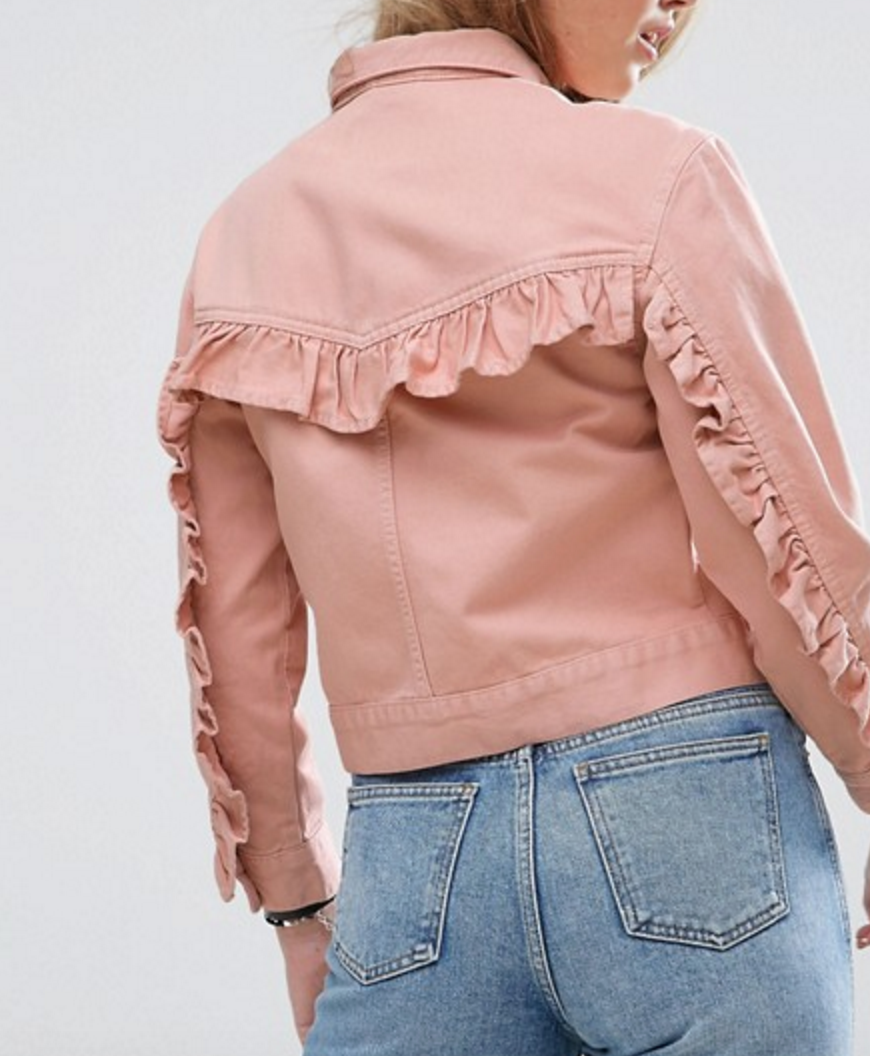 Рюш с  вшитая в рельеф 