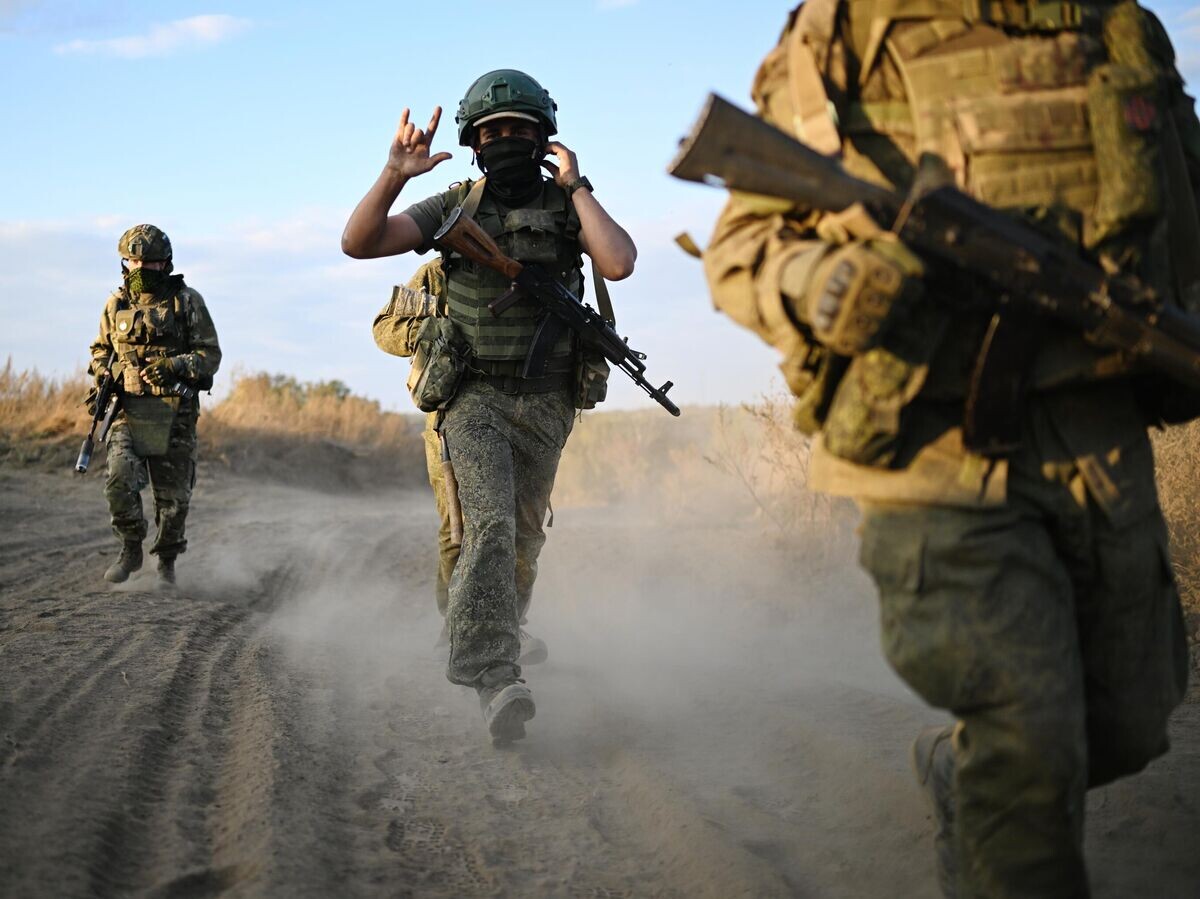   Российские военнослужащие в зоне проведения спецоперации© РИА Новости / Алексей Майшев