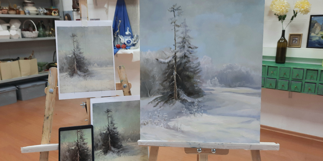 Организация глубины пространства в картине. Законы воздушной (световоздушной) перспективы.