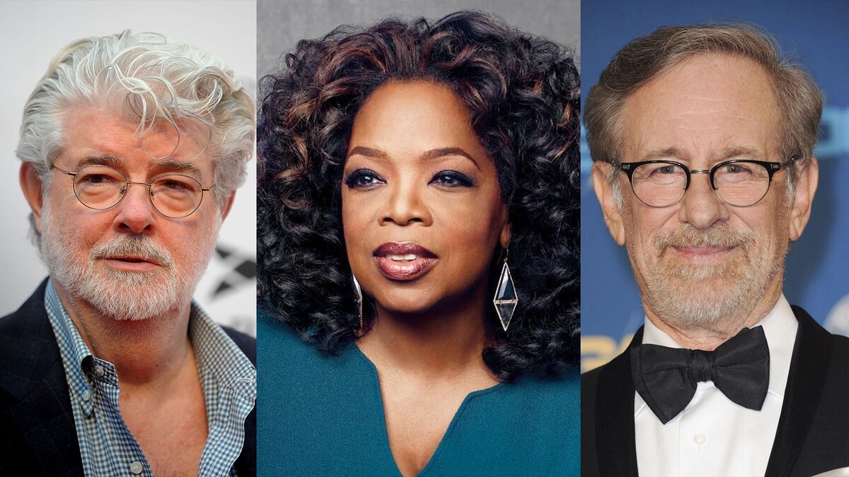    Джордж Лукас, Опра Уинфри, Стивен Спилберг