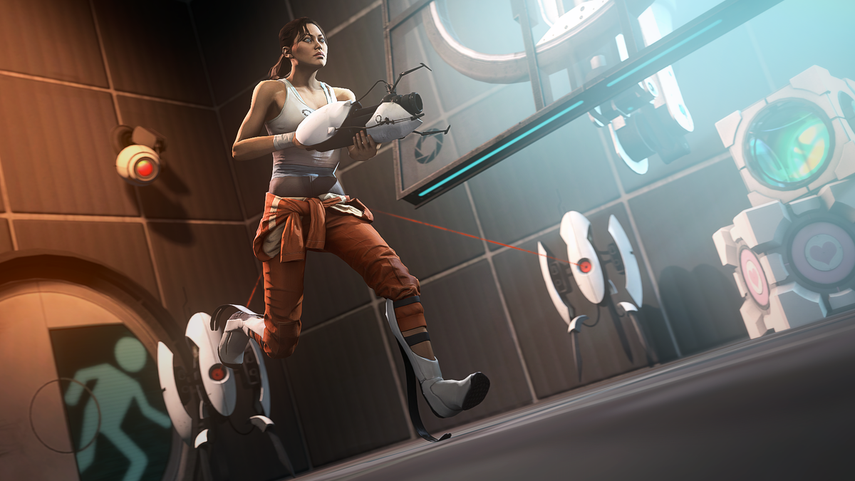 Mrs portal. Челл портал 2. челл из portal 2. пор тол 2. portal игра.