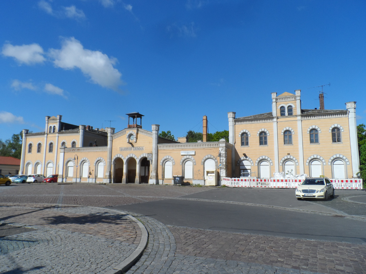 Вокзал Гриммы. Здесь я прослужил 5,5 лет...