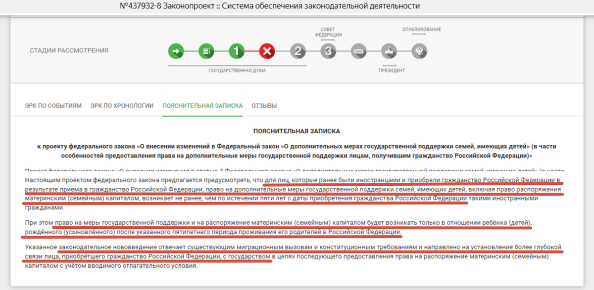 СКРИНШОТ ПОЯСНИТЕЛЬНОЙ ЗАПИСКИ К ЗАКОНОПРОЕКТУ//ИСТОЧНИК: SOZD.DUMA.GOV.RU