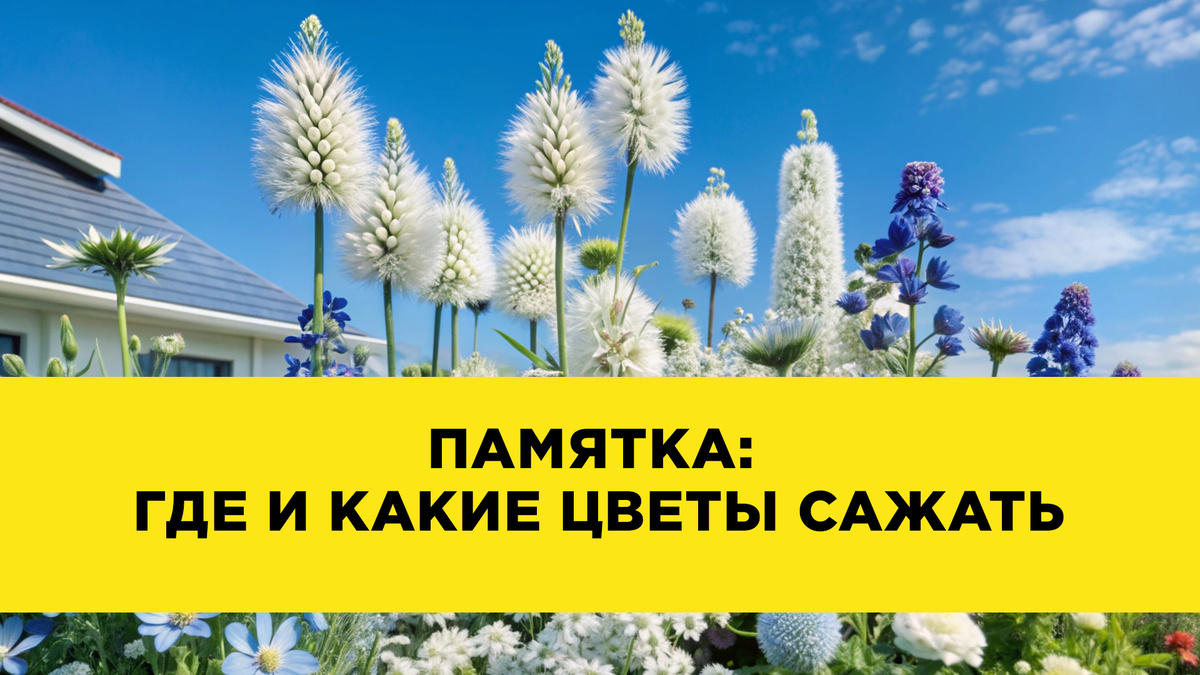 Где лучше сажать различные растения?