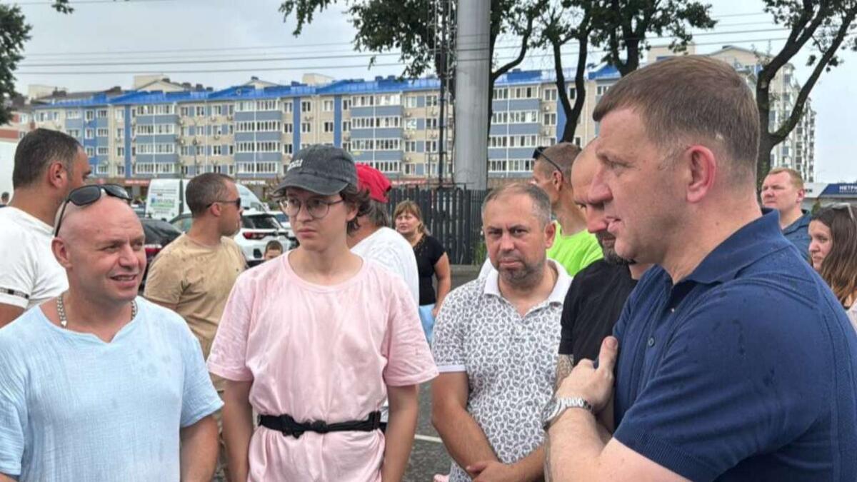    Жители Краснодара вышли на митинг из-за отключения электричества