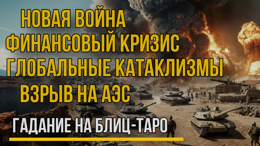 Новая война На Востоке. Катаклизмы, взрыв АЭС и Развал США на картах ТАРО.