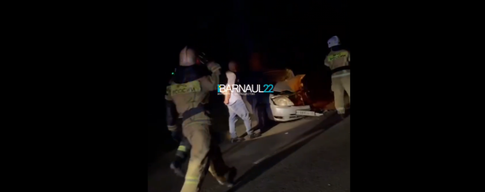   ДТП на Лесном тракте. Источник: t.me/barnaul22official